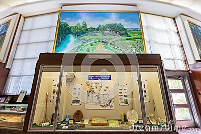 Interior view of the Louisiana State Exhibit Museum Editorial Stock Photo