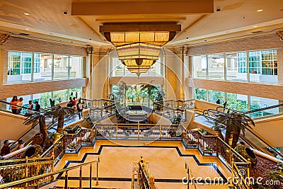 Interior view of the Mandalay Bay Editorial Stock Photo