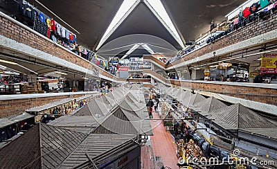 Interior view of the Mercado Libertad, San Juan de Dios Editorial Stock Photo
