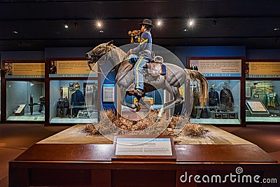 Interior view of the National Cowboy and Western Heritage Museum Editorial Stock Photo