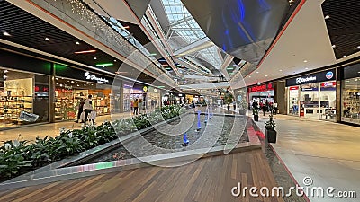 Interior view and stores from Buyaka shopping center on the Asian side of istanbul Editorial Stock Photo