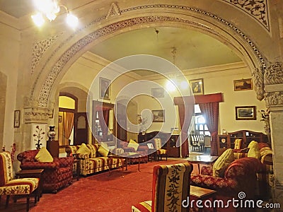 interior of Vijaya Vilas Palace Editorial Stock Photo