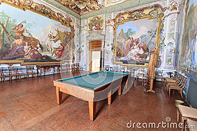 Interior of Villa Pisani in Riviera del Brenta, Italy Editorial Stock Photo
