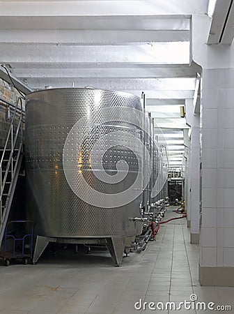 Interior of winery Stock Photo