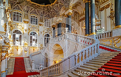 Interior of Winter Palace Editorial Stock Photo