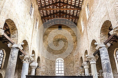Interiors of catholic church Chiesa di Santa Maria delle Grazie Editorial Stock Photo