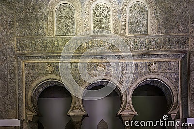 Interiors of Seville Alcazar, Seville, Andalusia, spain Editorial Stock Photo