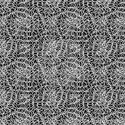 Interlace abstract black and white pattern Stock Photo