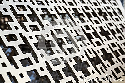 Interlace pattern design metal texture Stock Photo