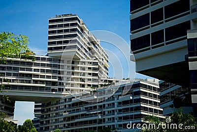 Interlace Public Apartments Stock Photo