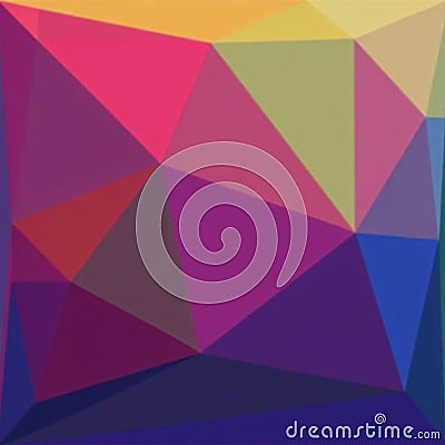 Interlocking colorful polygons, sharp lines, smooth gradient transition , bright, energy, vivid Cartoon Illustration