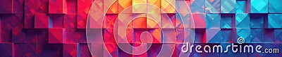 Interlocking square grid with varying opacity creates depth , layered, repeating Cartoon Illustration