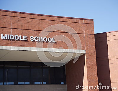 Intermediate Middle School Stock Photo