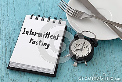 Intermittent fasting concept Stock Photo