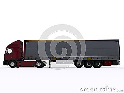 Intermodal Trailer Stock Photo