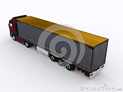 Intermodal Trailer Stock Photo