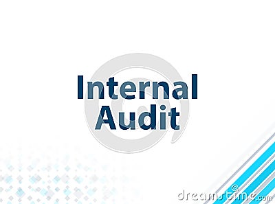 Internal Audit Modern Flat Design Blue Abstract Background Stock Photo
