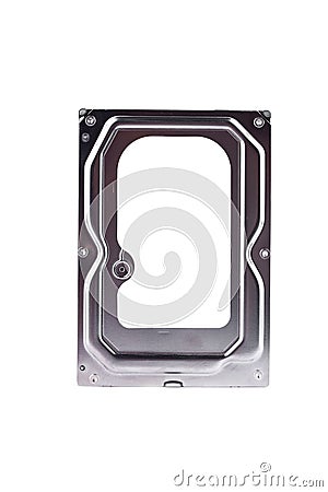 Internal harddisk drive is the data storage for the digital data computer on white background harddisk technology isolated Stock Photo