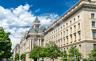 Internal Revenue Service Building in Washington DC, USA Stock Photo