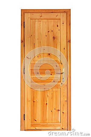 Internal Wooden Door Stock Photo