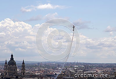 International Aeronautical flight Exhibition in budapest,hungary Editorial Stock Photo