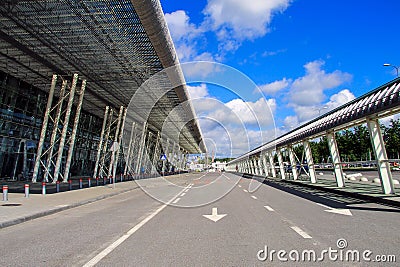 International Airport in Lviv, Ukraine. Danylo Halytskyi Lvov. Stock Photo