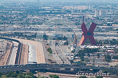 International border in El Paso Editorial Stock Photo