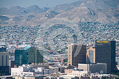 International border in El Paso Editorial Stock Photo
