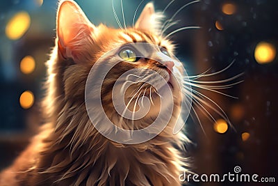 International cat day. 8 August, cute cats, small kitty, beautiful, little pet, animals, true friend, pretty and funny Stock Photo