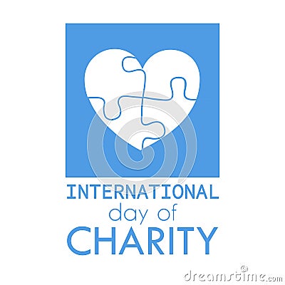 International charity day Vector Illustration