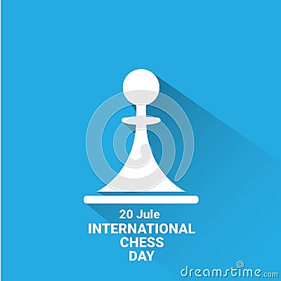 International chess day background . vector chess Vector Illustration