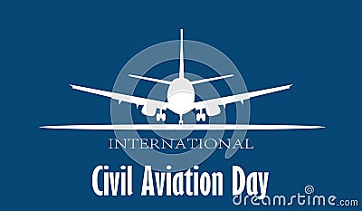 International Civil Aviation Day. Logotypes for a passenger transportation company. Aeroflot Airplane Stock Photo