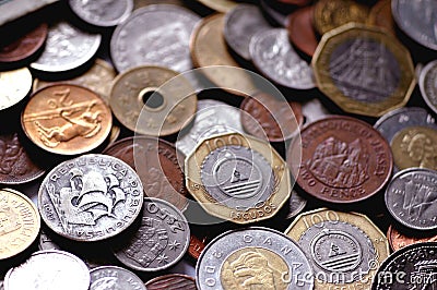 International coins Stock Photo