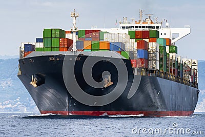 International Container Cargo ship Stock Photo