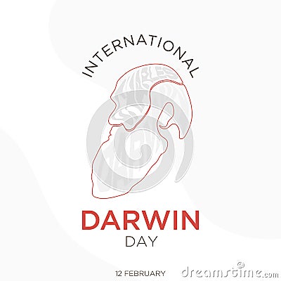 International Darwin Day of Science and Humanism background template design Vector Illustration
