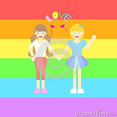 International day against homophobia,transphobia, and biphobia,gay,love,couple,lesbian,pride,rainbow,valentine`s day Vector Illustration