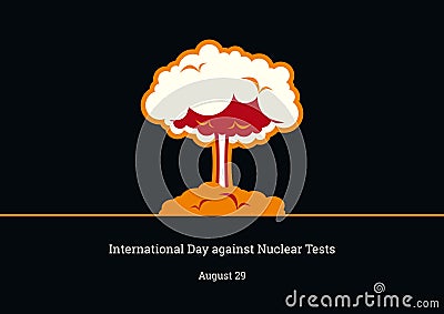 International Day against Nuclear Tests vector Vector Illustration