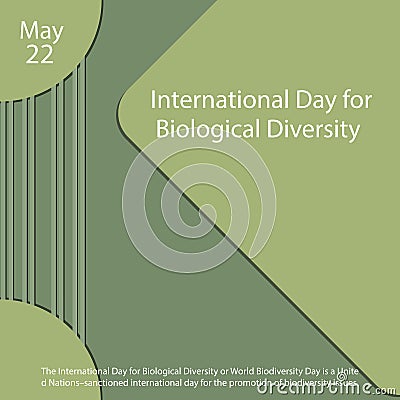 International Day for Biological Diversity.World Biodiversity Day Vector Illustration