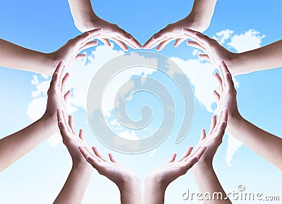 International Day of Cooperatives concept: Peaceful unity and cooperation Stock Photo