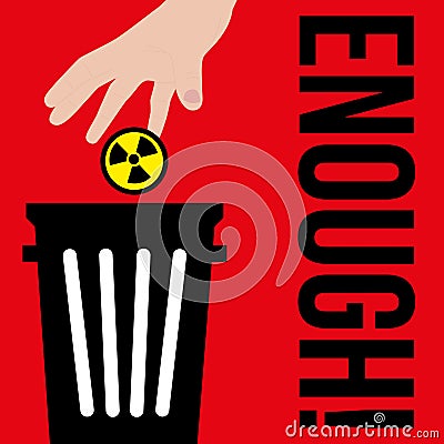 International day for the elimination of nuclear weapons vector social contest Vector Illustration