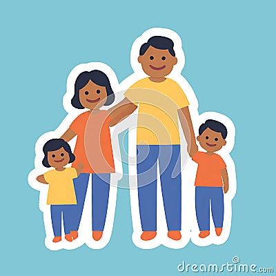 International Day of Families Sticker Stock Photo