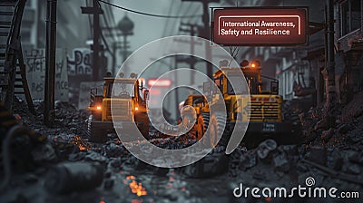 International Day for Mine Awareness, Promoting Safety and Resilience Stock Photo