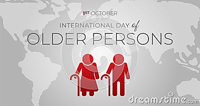 International Day of Older Persons Background Banner Vector Illustration