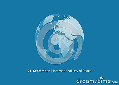 International day of peace 21 september Vector Illustration