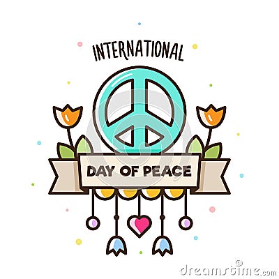 International day of peace. Vector illustration. Vector Illustration