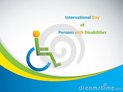 International Day of Persons with Disabilities Vector Illustration