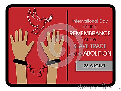 International Day for the Remembrance of the Slave Trade and Its Abolition Stock Photo