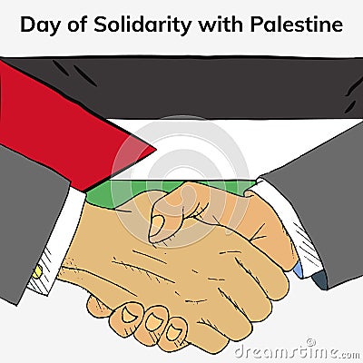 International day of solidarity with the palestinian people Cartoon Illustration