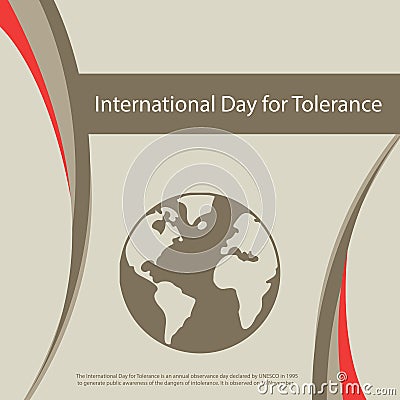 International Day for Tolerance. Vector Illustration