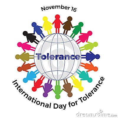 International day of tolerance. Vector Illustration